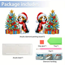 Load image into Gallery viewer, Christmas-Double Sided Drill-Acrylic Towel Storage Rack
