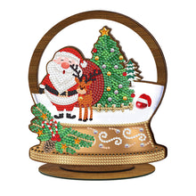 Load image into Gallery viewer, Christmas-Double-Sided Drill-Wooden Diamond Desktop Ornament
