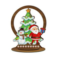 Load image into Gallery viewer, Christmas-Double-Sided Drill-Wooden Diamond Desktop Ornament
