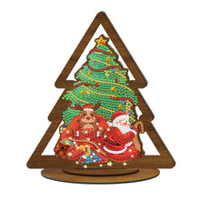 Load image into Gallery viewer, Christmas-Double-Sided Drill-Wooden Diamond Desktop Ornament
