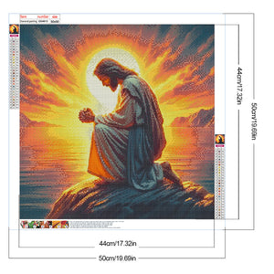 Religious Jesus-Full Round Diamond Painting-50x50cm-1511418