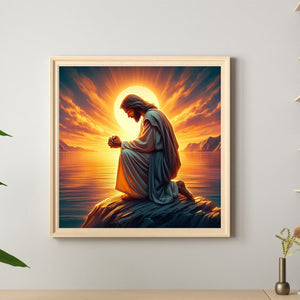 Religious Jesus-Full Round Diamond Painting-50x50cm-1511418