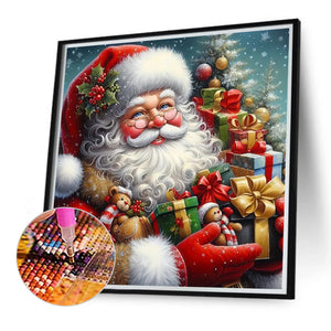 Santa Claus-Full Round Diamond Painting-40x40cm-1523303