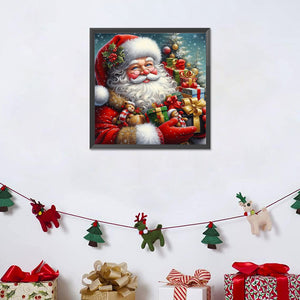 Santa Claus-Full Round Diamond Painting-40x40cm-1523303