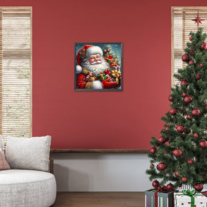 Santa Claus-Full Round Diamond Painting-40x40cm-1523303