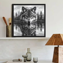 Load image into Gallery viewer, Wolf-Full Round Diamond Painting-40x40cm-1523314
