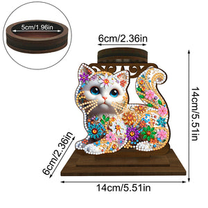 Animal-Diamond Candle Holder-Diamond Desktop Ornament