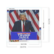 Load image into Gallery viewer, Trump-Full Round Diamond Painting-40x40cm-1537733
