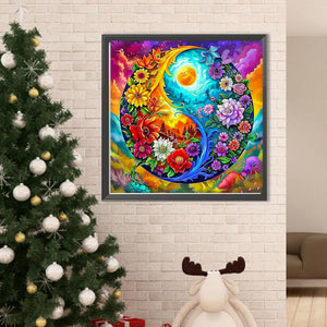 Tai Chi Scenery-Full Round Diamond Painting-50x50cm-1539946