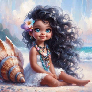 Life of Pets Girl-Full Round Diamond Painting-30x30cm