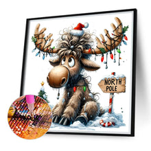 Load image into Gallery viewer, Christmas Elk-Full Round Diamond Painting-30x30cm-1543947
