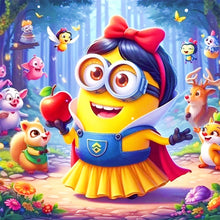 Load image into Gallery viewer, Minions-Full Round Diamond Painting-30x30cm-1546999
