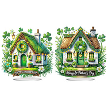 Load image into Gallery viewer, St. Patrick&#39;s Day hut-Single Side Drill-Acrylic Diamond Desktop Ornament
