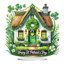 Load image into Gallery viewer, St. Patrick&#39;s Day hut-Single Side Drill-Acrylic Diamond Desktop Ornament
