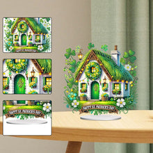 Load image into Gallery viewer, St. Patrick&#39;s Day hut-Single Side Drill-Acrylic Diamond Desktop Ornament
