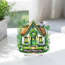 Load image into Gallery viewer, St. Patrick&#39;s Day hut-Single Side Drill-Acrylic Diamond Desktop Ornament
