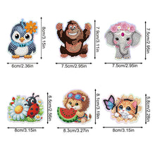 Load image into Gallery viewer, 6Pcs/Set Animal-Diamond Painting Magnet Refrigerator
