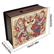 Load image into Gallery viewer, Mandala-Diamond Woodent Piggy Bank Desktop Ornament
