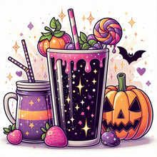 Load image into Gallery viewer, Halloween Coffee-Full Round Diamond Painting-40x40cm
