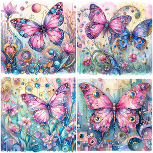 Butterfly-Full Square Diamond Painting-30x30cm