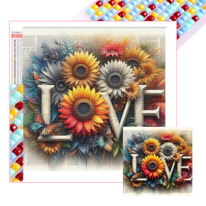 LOVE-Full Square Diamond Painting-40x40cm