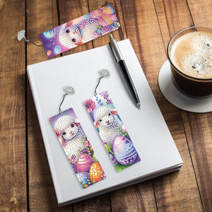 3Pcs/Set Easter-Diamond Bookmark