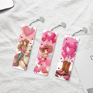 3Pcs/Set Easter-Diamond Bookmark