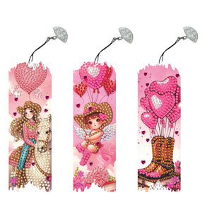 3Pcs/Set Easter-Diamond Bookmark