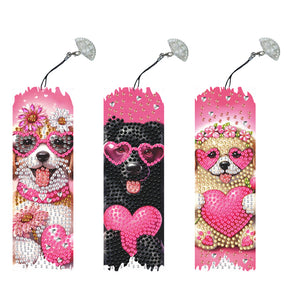 3Pcs/Set Easter-Diamond Bookmark