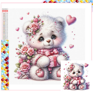 Valentine's Day Cartoon Love-Full Square Diamond Painting-30x30cm