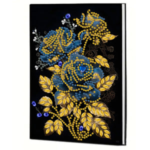 Flower-DIY Diamonds Painting Notebook 50 Pages