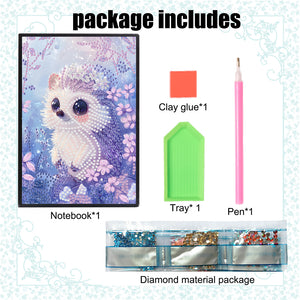 Flower-DIY Diamonds Painting Notebook 50 Pages