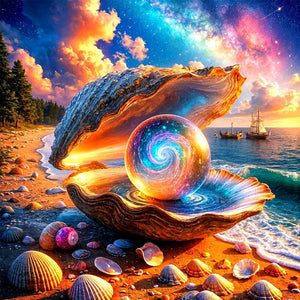 Dream Shells-Full Round Diamond Painting-30x30cm
