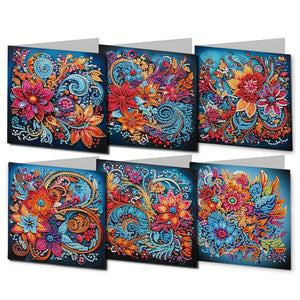 6Pcs/Set Hummingbird Series-Diamond Greeting Cards