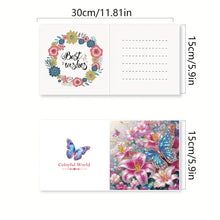 Load image into Gallery viewer, 6Pcs/Set Hummingbird Series-Diamond Greeting Cards
