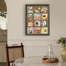 Load image into Gallery viewer, Coffee Drinks-Full Round Diamond Painting-30x40cm
