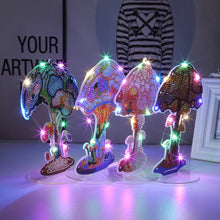 Load image into Gallery viewer, Mushroom-Single Side Drill-Diamond Desktop Ornament With Light Strip
