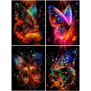 Butterfly-Full Round Diamond Painting-30x40cm