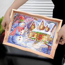 Load image into Gallery viewer, Diamond Painting Decorative Trays with Handle Coffee Table Tray for Serving Food
