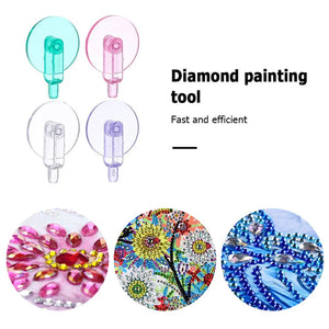 6pcs Colorful Point Drill Pen Scroll Wheel Easy  Diamond Painting Roller