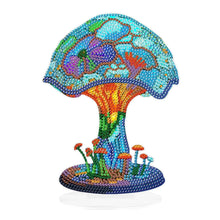 Load image into Gallery viewer, Mushroom-Single Side Drill-Diamond Desktop Ornament With Light Strip
