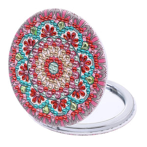 Mandala Pattern-Diamond Makeup Mirror