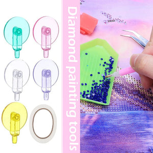 6pcs Colorful Point Drill Pen Scroll Wheel Easy  Diamond Painting Roller