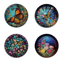 Load image into Gallery viewer, Stained Glass Butterfly-Partial Special Diamond Painting-30x30cm
