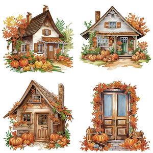 Pumpkin Hut-Partial Special Diamond Painting-30x30cm