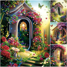 Load image into Gallery viewer, Garden House-Partial Special Diamond Painting-30x40cm
