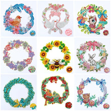 Load image into Gallery viewer, DIY Diamond Painting Crystal Rhinestone Wreath
