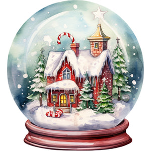 Christmas Crystal Ball-Full Round Diamond Painting-30x30cm