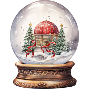 Christmas Crystal Ball-Full Round Diamond Painting-30x30cm