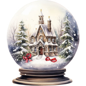 Christmas Crystal Ball-Full Round Diamond Painting-30x30cm